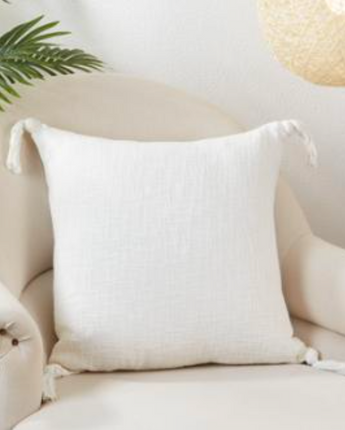 Almohada con Orlas Relleno Plumon Ivory .508CM