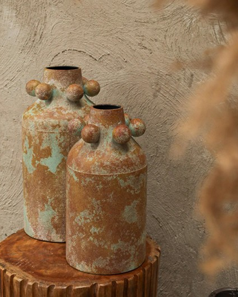 JARRON DECORATIVO HEFESTOS DE METAL I