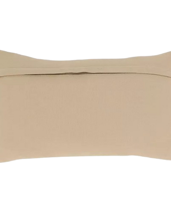 RIÑONERA BEIGE/CAFÉ CON BORLAS RELLENO PLUMON