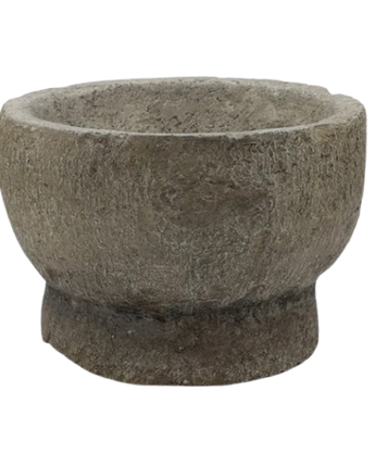 BOWL CON SOPORTE DE RESINA SIMULACION PIEDRA