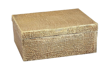 CAJA CUADRO TEXTURIZADO DE LINO CHICA